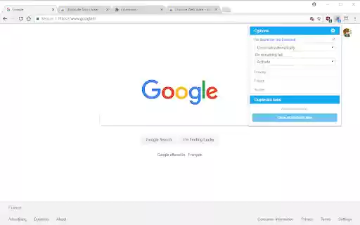 Duplicate Tabs Closer (Monika [Peuj])  from Chrome web store to be run with OffiDocs Chromium online
